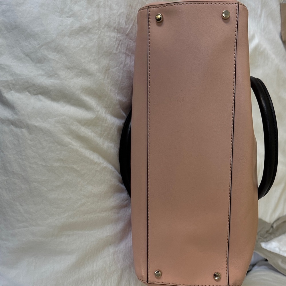 Kate Spade Catherine Street Wensley Blush and Black Satchel Tote handbag - Picture 8 of 15